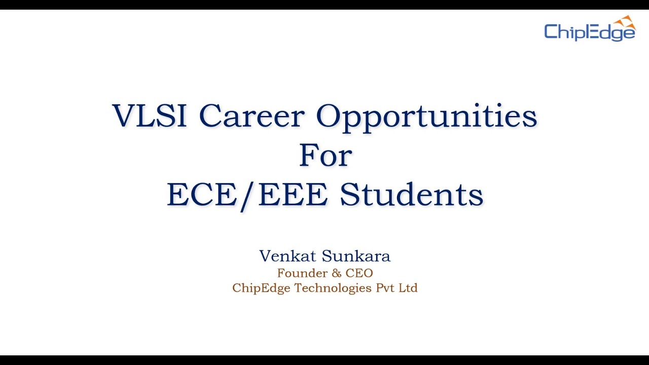VLSI Career Opportunities for ECE/EEE Students / Freshers