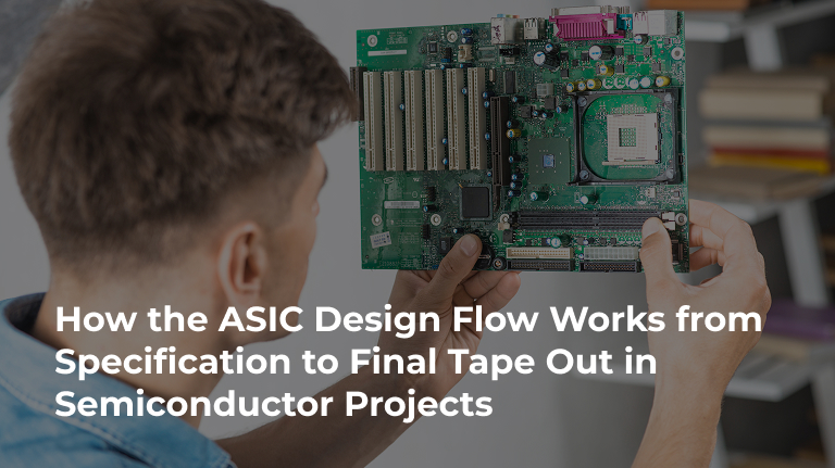 How the ASIC Design Flow Works From Specification to Final Tape out in Semiconductor Projects